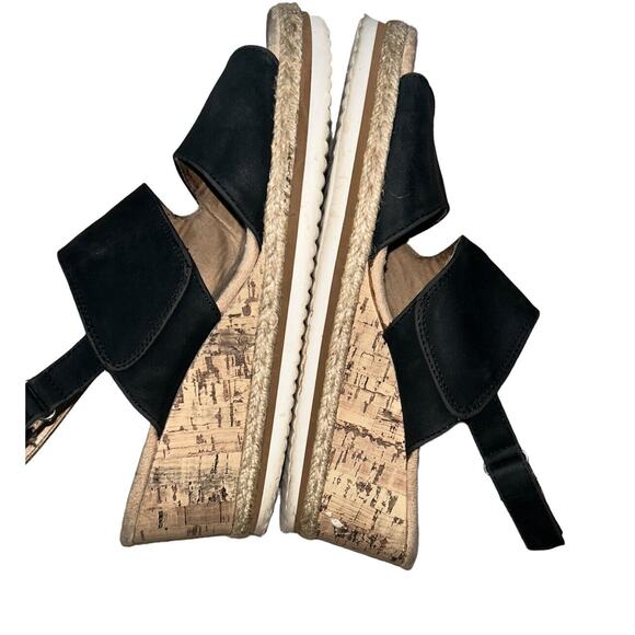 Life‎ Stride Simply Comfort Wedge Sandals “Beachy” Slingback Size 11 Black - Picture 6 of 9